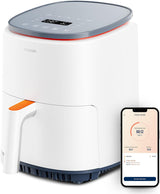 COSORI Heißluftfritteuse, Airfryer, 12-in-1-Luftfritteuse XXL, 6,2 l, Heißluftfritteuse mit Sichtfenster und Rührerinnerung, 80 Rezepte, Haushaltsgeräte, Naty Shop, Perlweiß, 3,8 l, kompakt