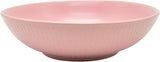 ECHTWERK Vintage-Geschirrset, 12-teilig, natürliches Design „Blanka“, 4 Personen, elegantes strukturiertes Steingut-Geschirrset mit 4 Speisetellern, 4 Beilagentellern und 4 Speisetellern, Rosa