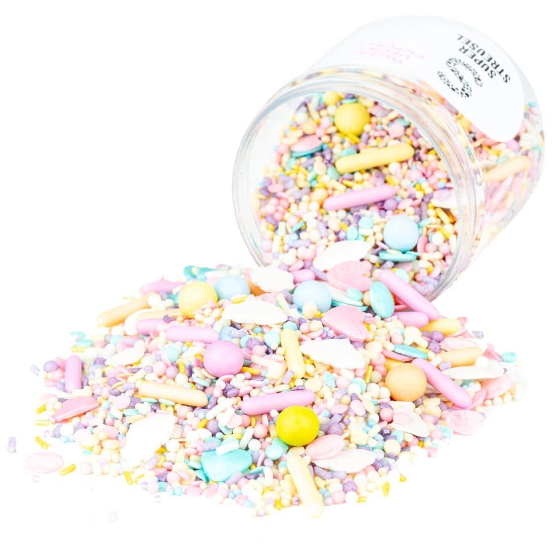 Super Streusel Carusel Pastel, Streusel in Pastellfarben, 90 Gramm Streusel Naty Shop 180 Gramm
