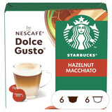 STARBUCKS Hazelnut Macchiato von Nescafé Dolce Gusto, Dunkle Röstung, Kaffeekapseln 6 x 12 (72 Kapseln)
