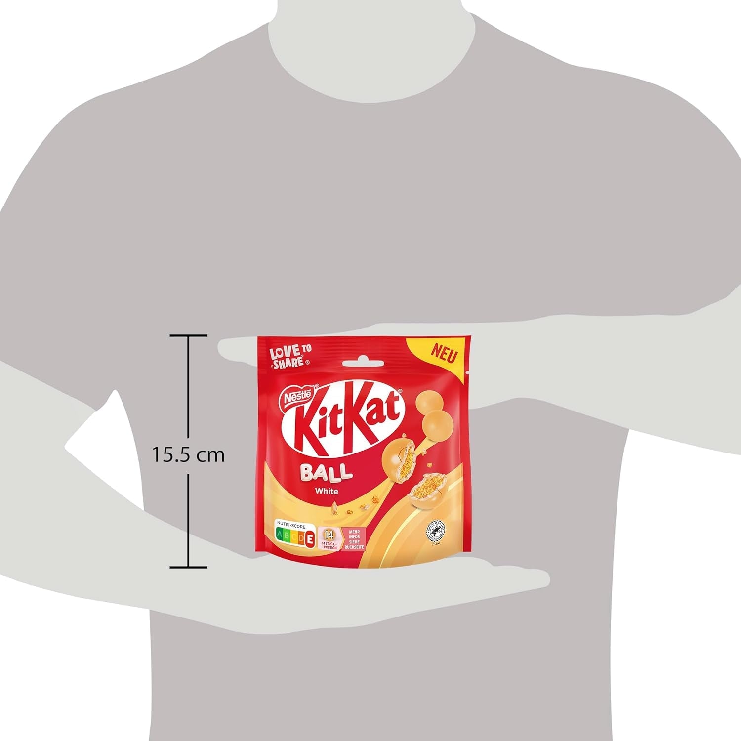 NESTLÉ weiße Kugeln, 1er Pack (1 x 130g)