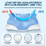 Cloudétoile Nackenkissen Memory-Schaum-Kissen – 2-in-1 ergonomisches orthopädisches Kissen, Visco-Schaum-Kissen, Seitenschläfer-Nackenstützkissen, höhenverstellbares Memory-Schaum-Kissen, weiß, 64 x 38 x 12 cm, orthopädische Nackenkissen, Naty Shop