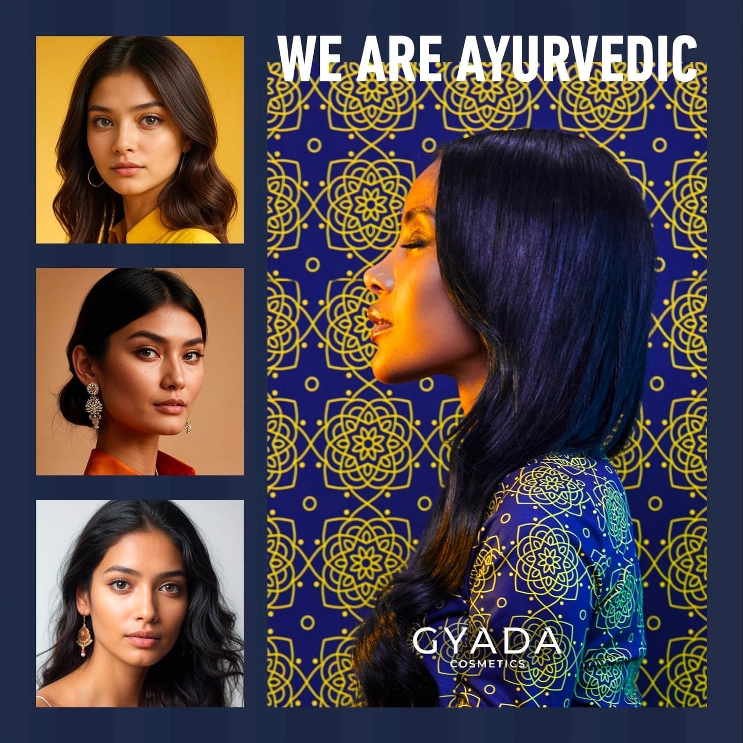 GYADA COSMETICS, Hyalurvedisch stärkende ayurvedische Kompresse, professionelle Behandlung für feines und schwaches Haar, Anti-Frizz mit Methi, Maca, neutralem Henna, 200 ml Naty Shop Haarmaske
