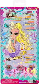 L.O.L. Überraschung! Tweens – Meerjungfrau Lola Waves – Modepuppe mit farbwechselndem Schwanz, beweglicher Flosse und schönen Accessoires – Spielzeug für Kinder und Sammler ab 4 Jahren Naty Shop Dolls