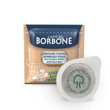 Caffè Borbone kompostierbare Kaffeepads, blaue Kaffeemischung – 50 Pads – kompatibel mit ESE System Papierpads 44 mm