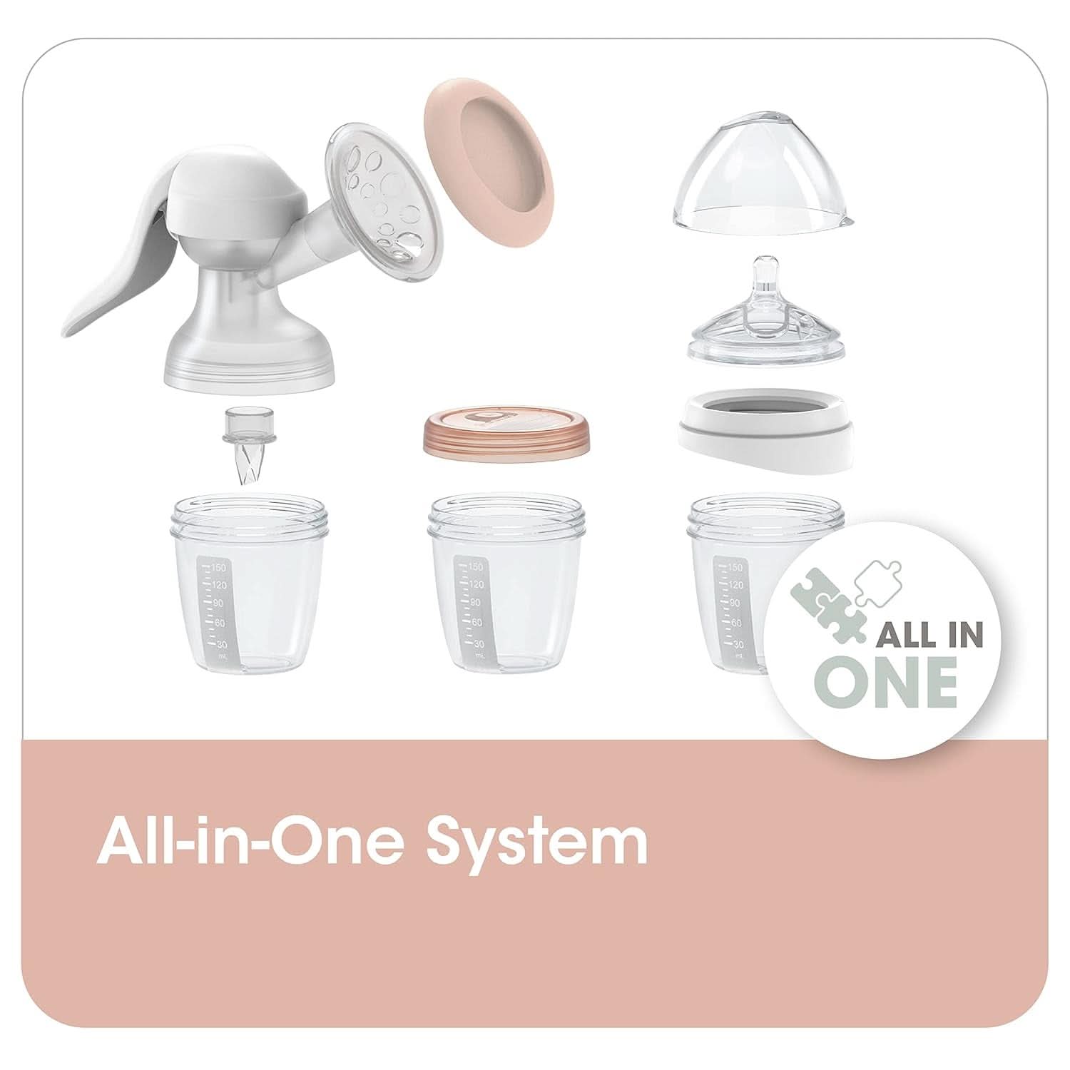 Muttermilchbehälter NIP First Moments 150 ml, 4 Stück: stapelbar und auslaufsicher Zubehör Essen und Stillen Bebe Naty Shop