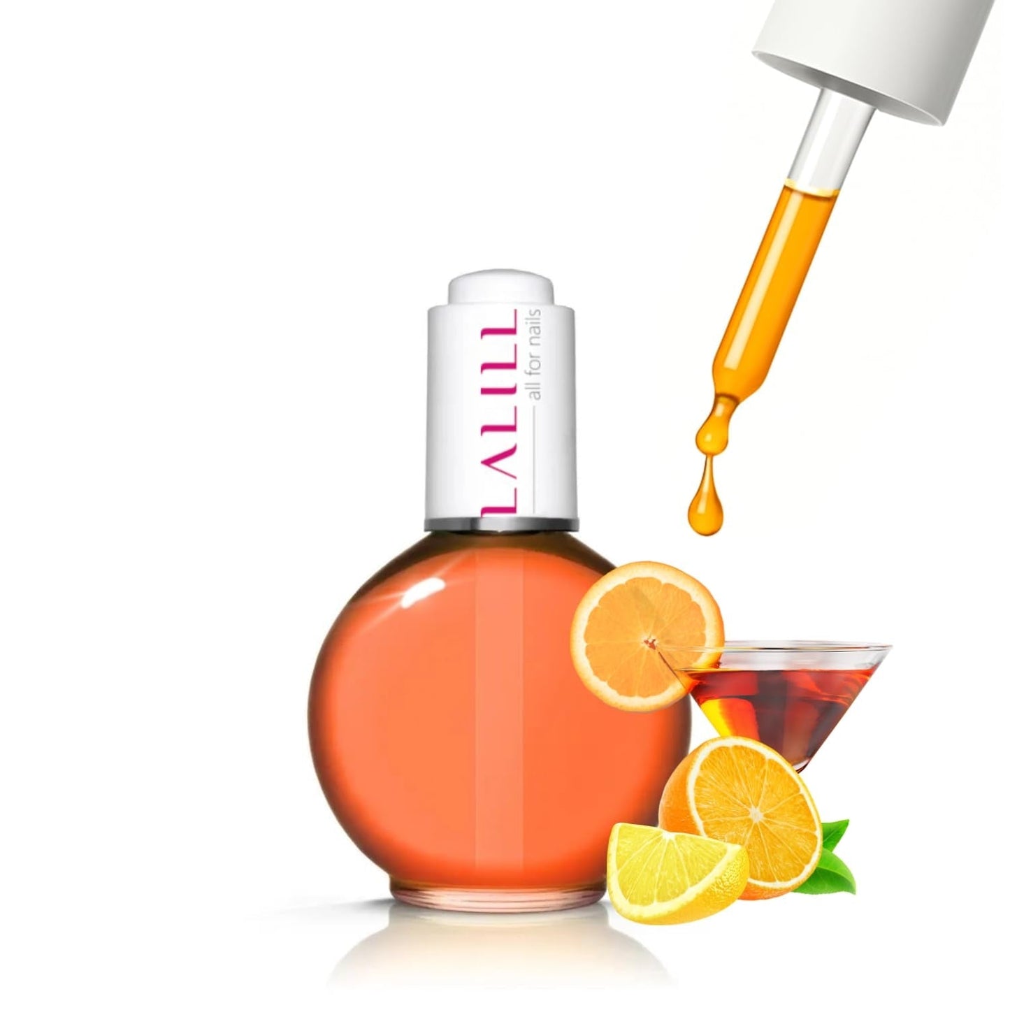 LALILL Nail Cuticle Oil 75Ml – Himbeere Nagelpflegeöl – Nagelöl Pflege Für Nägel Nagelhaut – SPA Maniküre Naildesign Hände – Vegan – Mit Pipette