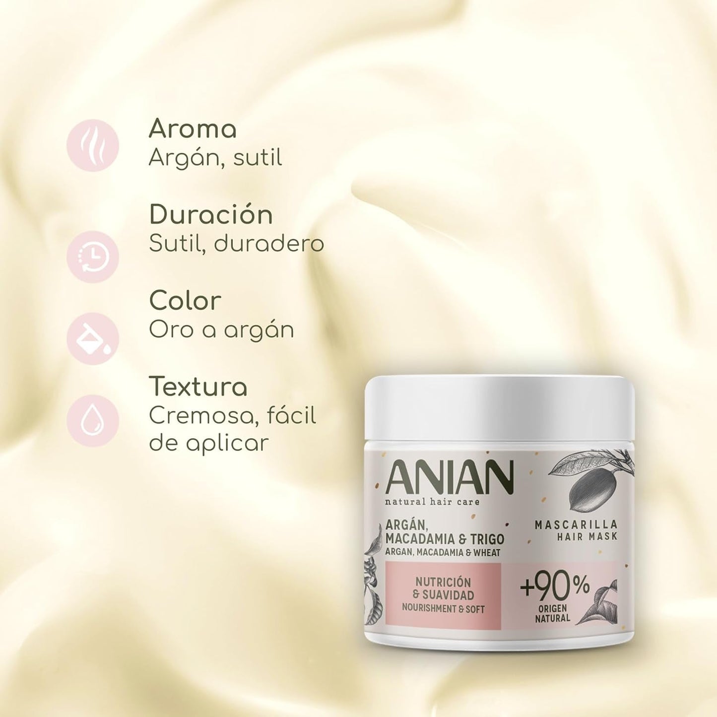 ARGÁN Nutrition y Suavidad Mascarilla 350 ml Haarmaske Naty Shop