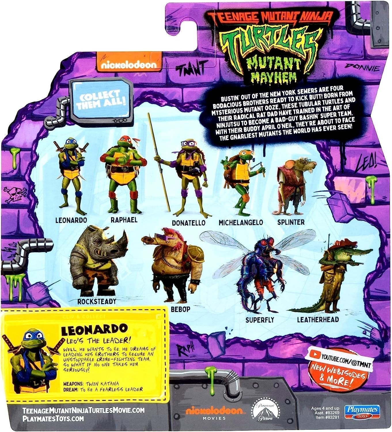 TEENAGE MUTANT NINJA Turtles – Leonardo Basisfigur Actionfiguren Naty Shop