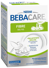 BEBACARE FIBER glutenfreies Nahrungsergänzungsmittel für eine schonende Verdauung, Nahrungsergänzungsmittel für Babys ab der Geburt und Kleinkinder, 1x (20 x 2,2g)