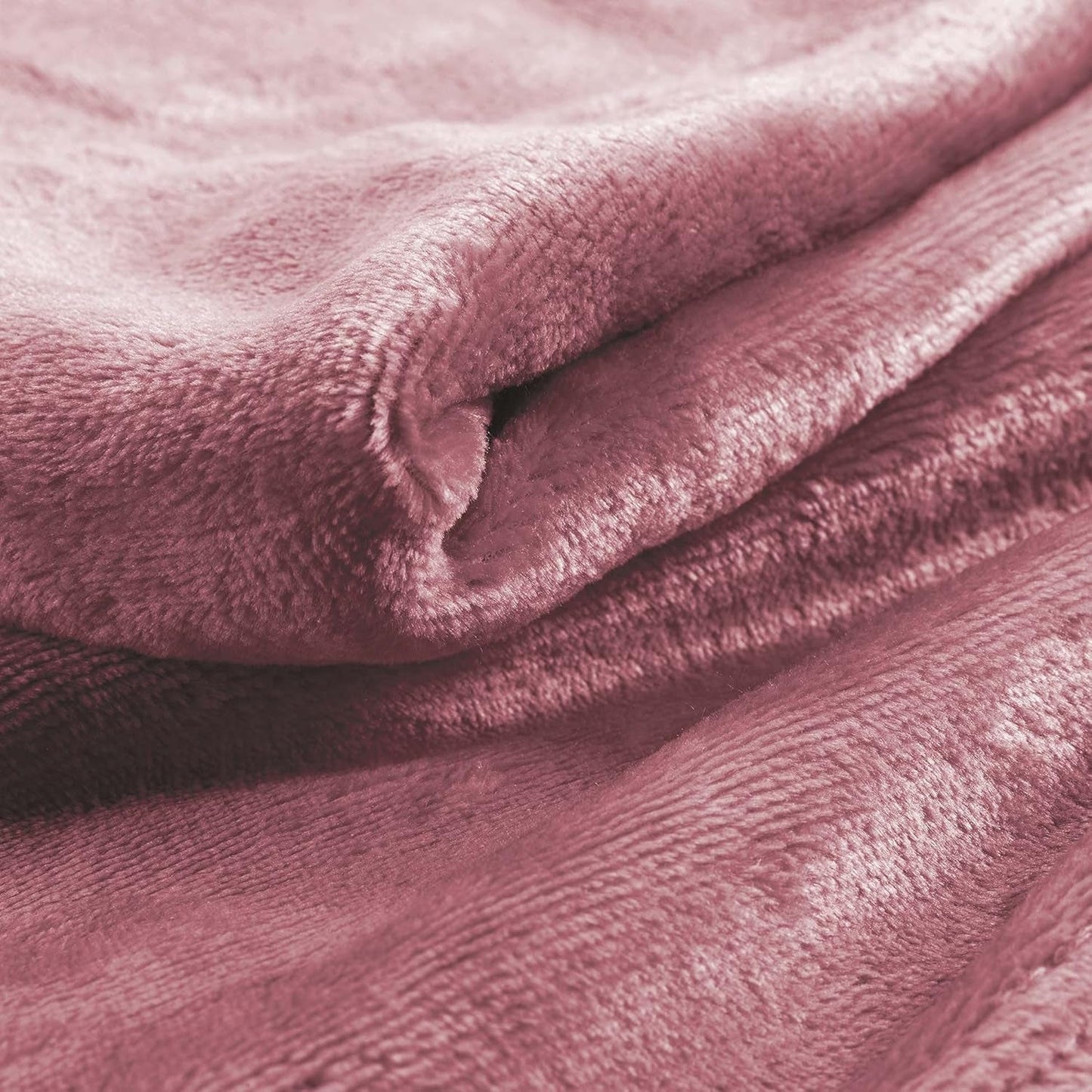 Douceur D'Intérieur, Flanelldecke, 125 x 150 cm, Rosa, Flanellbettdecken und Steppdecken Naty Shop