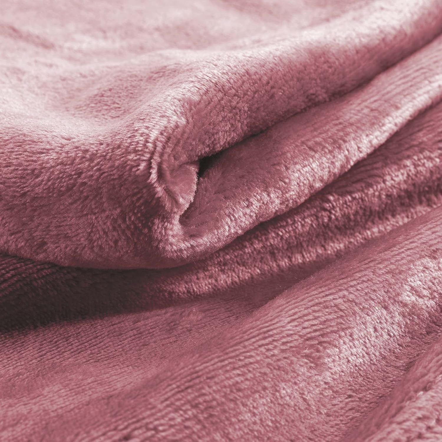 Douceur D'Intérieur, Flanelldecke, 125 x 150 cm, Rosa, Flanellbettdecken und Steppdecken Naty Shop