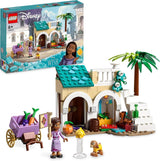 LEGO 43223 Disney Wish Asha in Rosas City, Wish-Filmset mit Markt, Asha-Minipuppe, Valentino als Spielzeugziege und Sternfiguren, Geschenk für Kinder ab 6 Jahren, Bausets für Mädchen und Jungen. Besuchen Sie den LEGO-Store Single