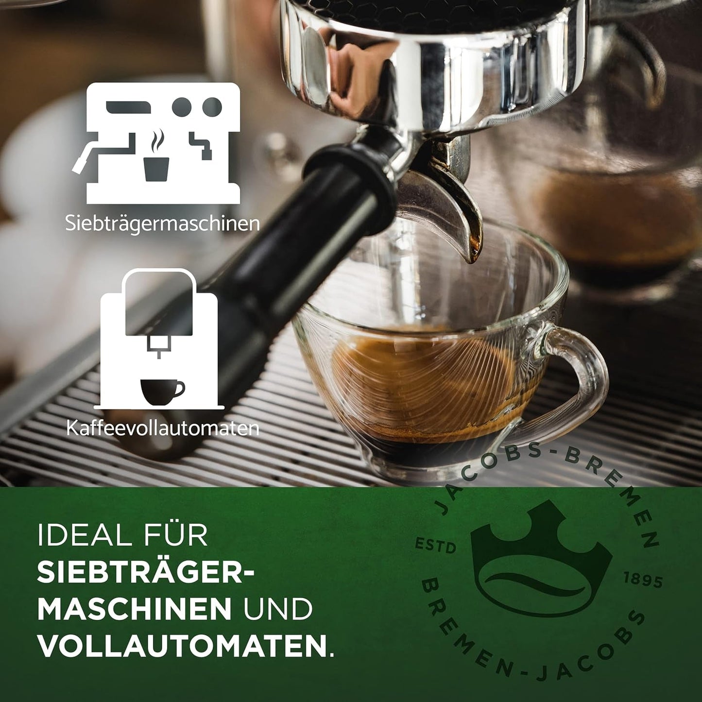 Kaffeebohnen Jacobs Professional Le Grand Café Cream, Intensität 2/5, ganze Kaffeebohnen, 1 kg