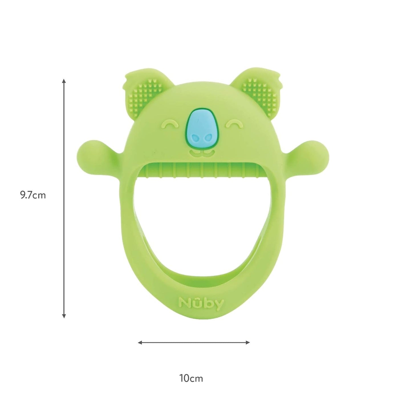 Nuby Beißhandschuhe – Silikon | Koala-Beißspielzeug | Sensorisches Spielzeug | 3+ Monate