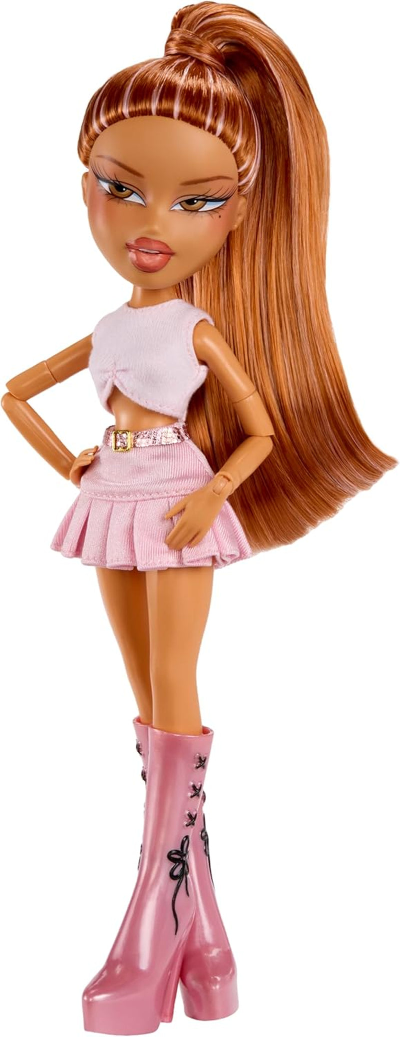 BRATZ Pop Starz Yasmin – Modepuppe mit Sammelanhänger, Outfit und Musikzubehör