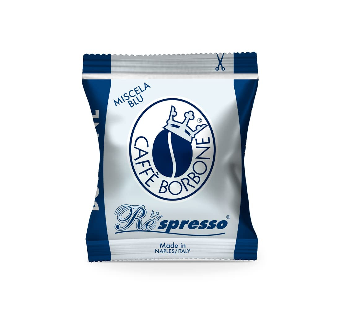 Caffè Borbone Respresso, blaue Kaffeemischung – 100 Kapseln – kompatibel mit Nespresso®* Haushalts-Espressomaschinen
