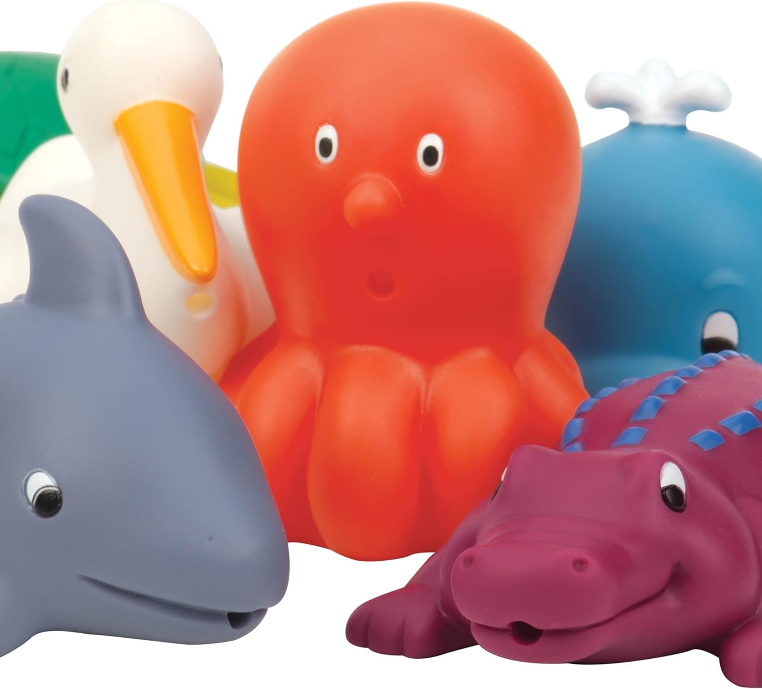 Battat 12-teiliges Badespielzeug Baby-Badespielzeug Wassertiere – Badefreunde für Babys ab 10 Monaten – Badespielzeug Ente und mehr Bebe Toys Naty Shop