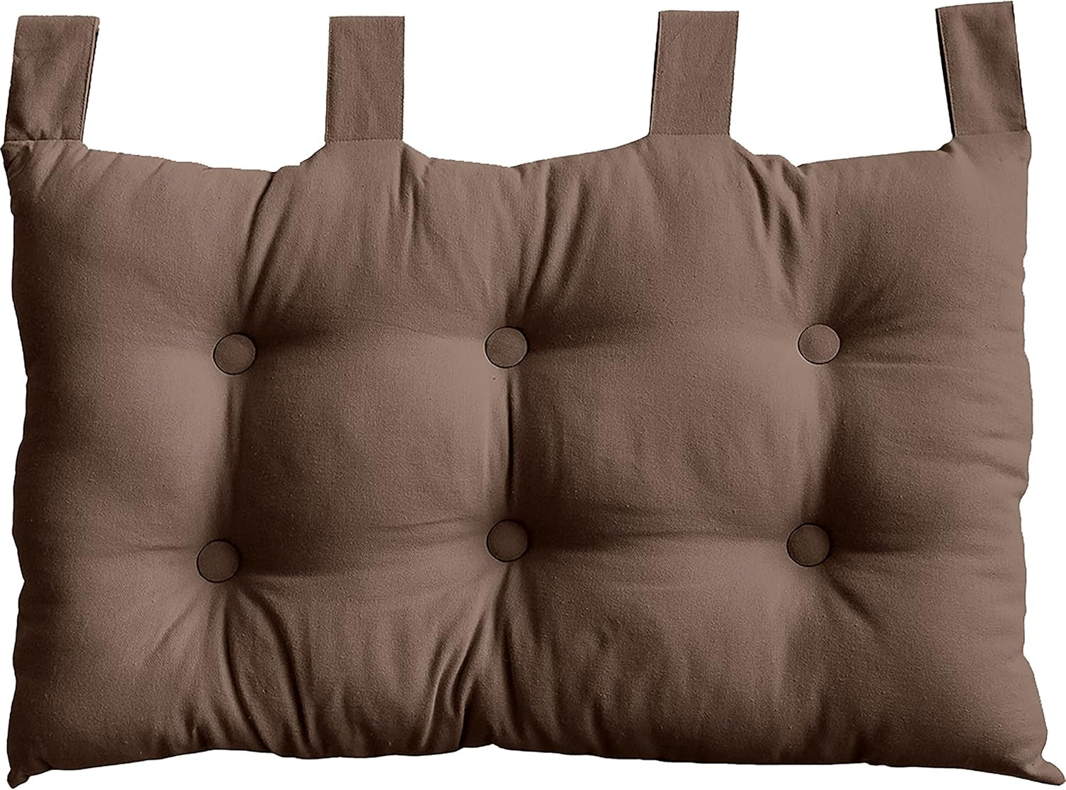 Steppdecke mit 4 Noppen, Jute, 90 x 190 cm, Ton, 2007AGCHLJT090190, 90 x 190 cm Steppdecken und Steppdecken Naty Shop Nerz