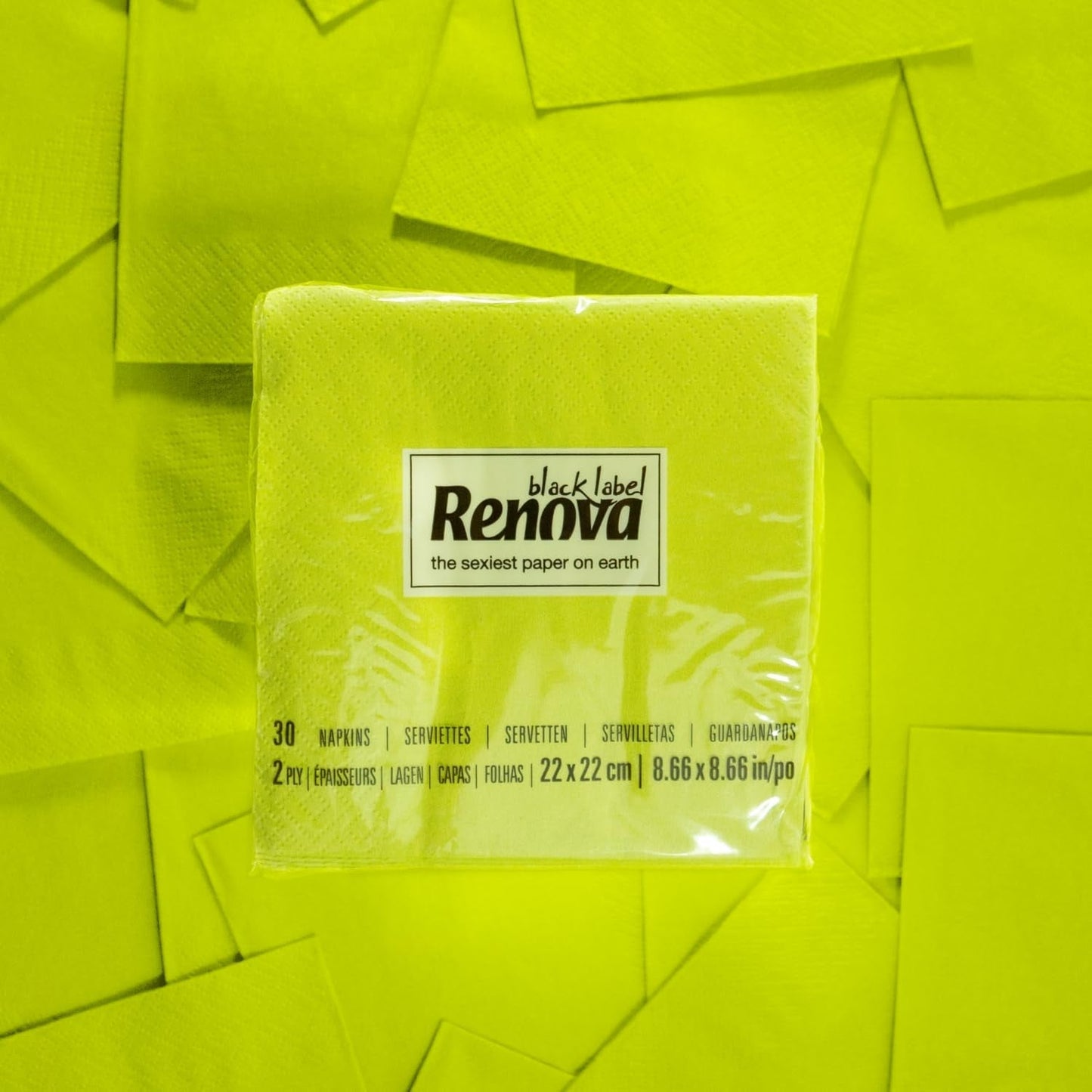 Renova Cocktail Green Papierservietten – 30 Servietten