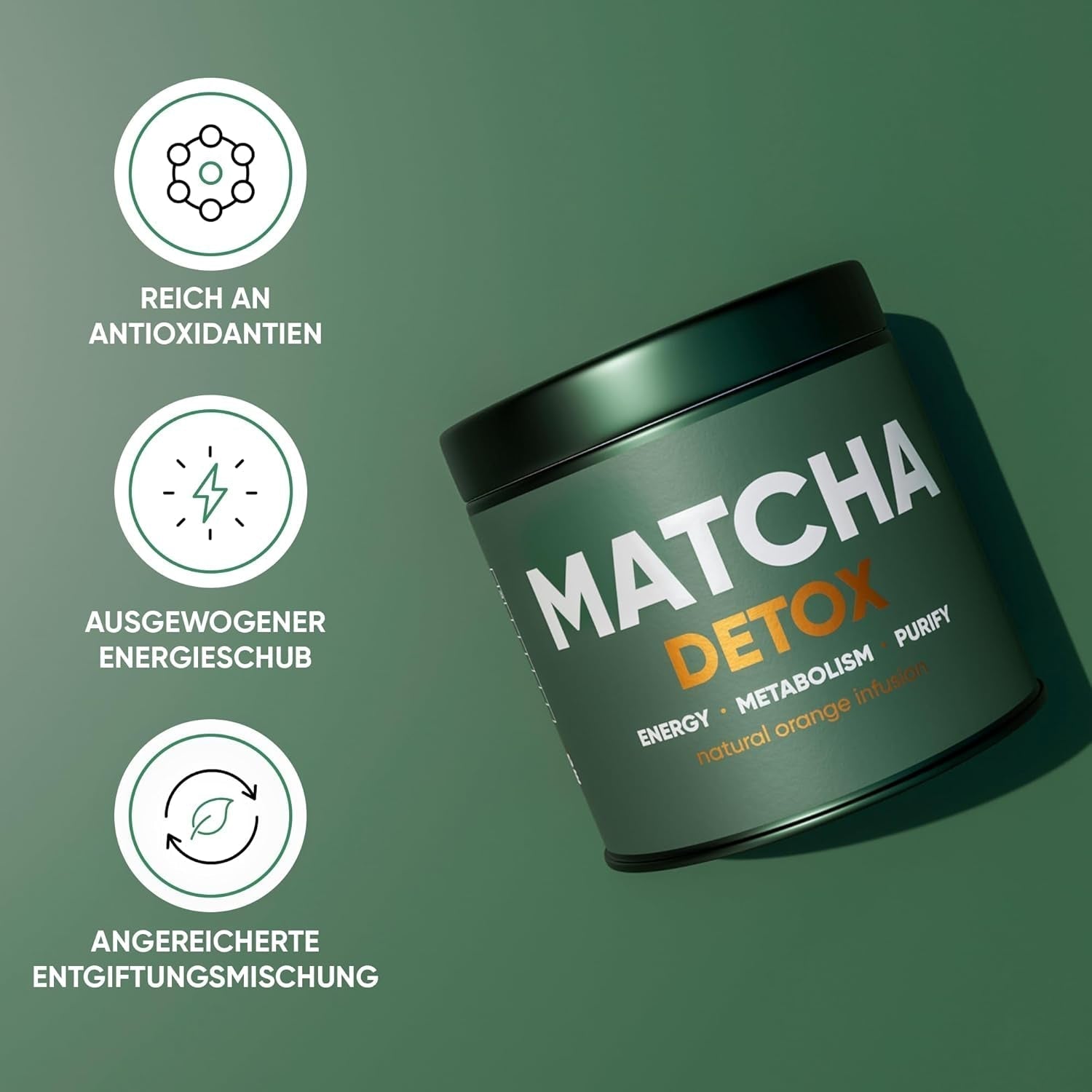 WOW TEA Matcha-Pulver – feines Pulver aus Japan mit frischem Geschmack – ideal für Matcha-Tee, Lattes oder Smoothies – ohne Zusatzstoffe (Detox)