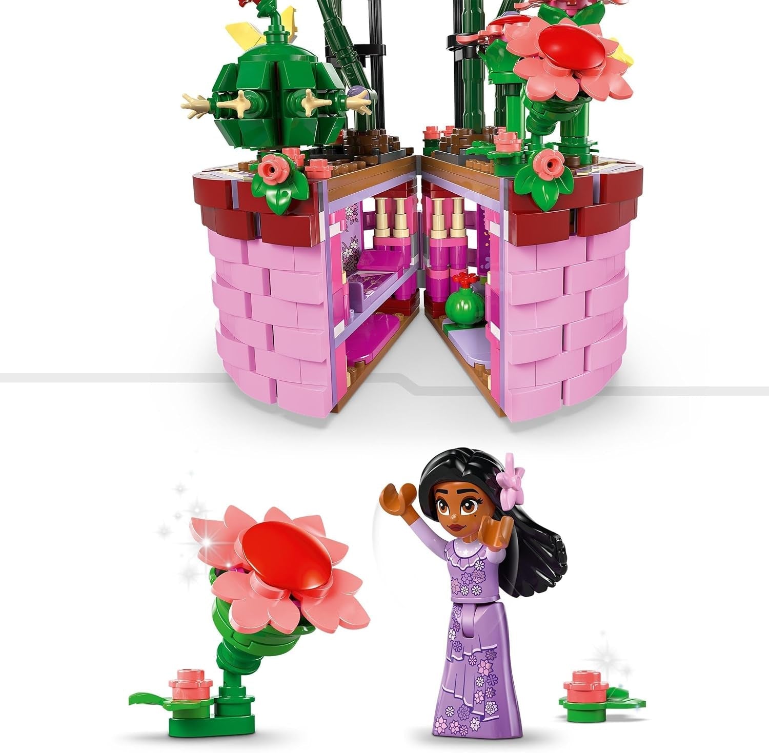LEGO® Disney Encanto Isabellas Blumentopf, Kinder-Bauspielzeug Orchideen-Set, dekoratives Bauset mit Filmfigur-Minipuppe, Geschenkidee für Mädchen und Jungen ab 9 Jahren 43237 Bausets Beuche den LEGO-Store