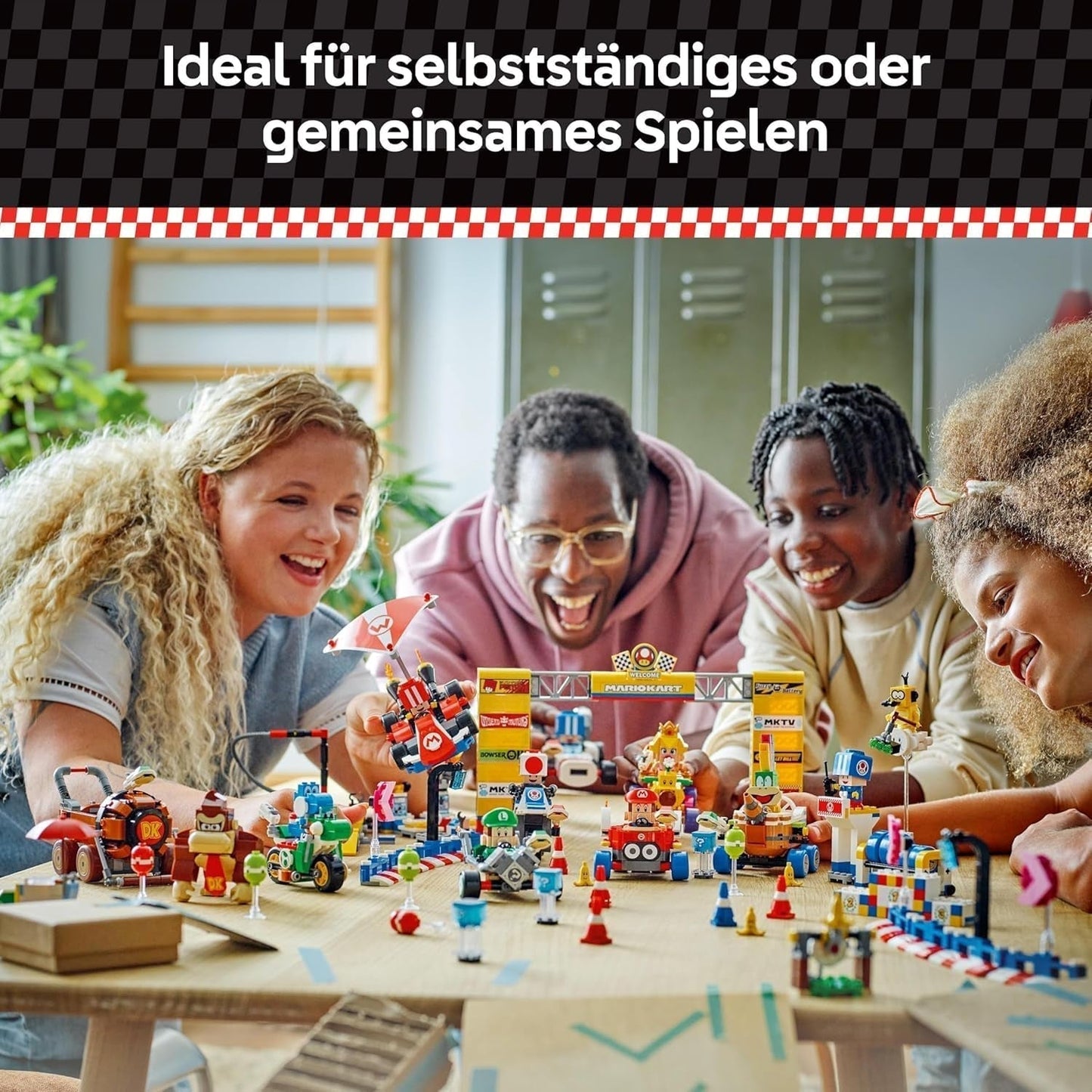 LEGO Super Mario: Mario Kart – Baby Peach & Grand Prix Set, Nintendo-Figuren – Kröte, Lakitu, Baby Peach und Lemmy, Geschenk für Jungen, Mädchen und Gamer ab 8 Jahren, Abenteuerspielzeug 72036 Bausets Beuche den LEGO-Store