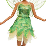 Disney Peter Pan und Wendy Tinker Bell Puppe mit beweglichen Flügeln und grünem Kleid, vom Film inspiriertes Geschenk für Kinder zum Nachspielen von Szenen oder eigenen Abenteuern HNY37