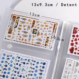 144 Slots Nail Art Sticker Storage Book Blätter Nail Art Decals Sammelalbum Nail Sticker Leerer Displayhalter Binder Buch Kunststoff DIY Nail Art Design Tools Für Nail Art Sticker