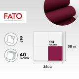 - Weiches und weiches Einweg-Seidenpapier, 40er-Packung, 38 x 38 Größe, 4-fach gefaltet, 2-lagig, Bordeaux-Farbe, 100 % reines Zellulosepapier, FSC-zertifiziert (3er-Pack)