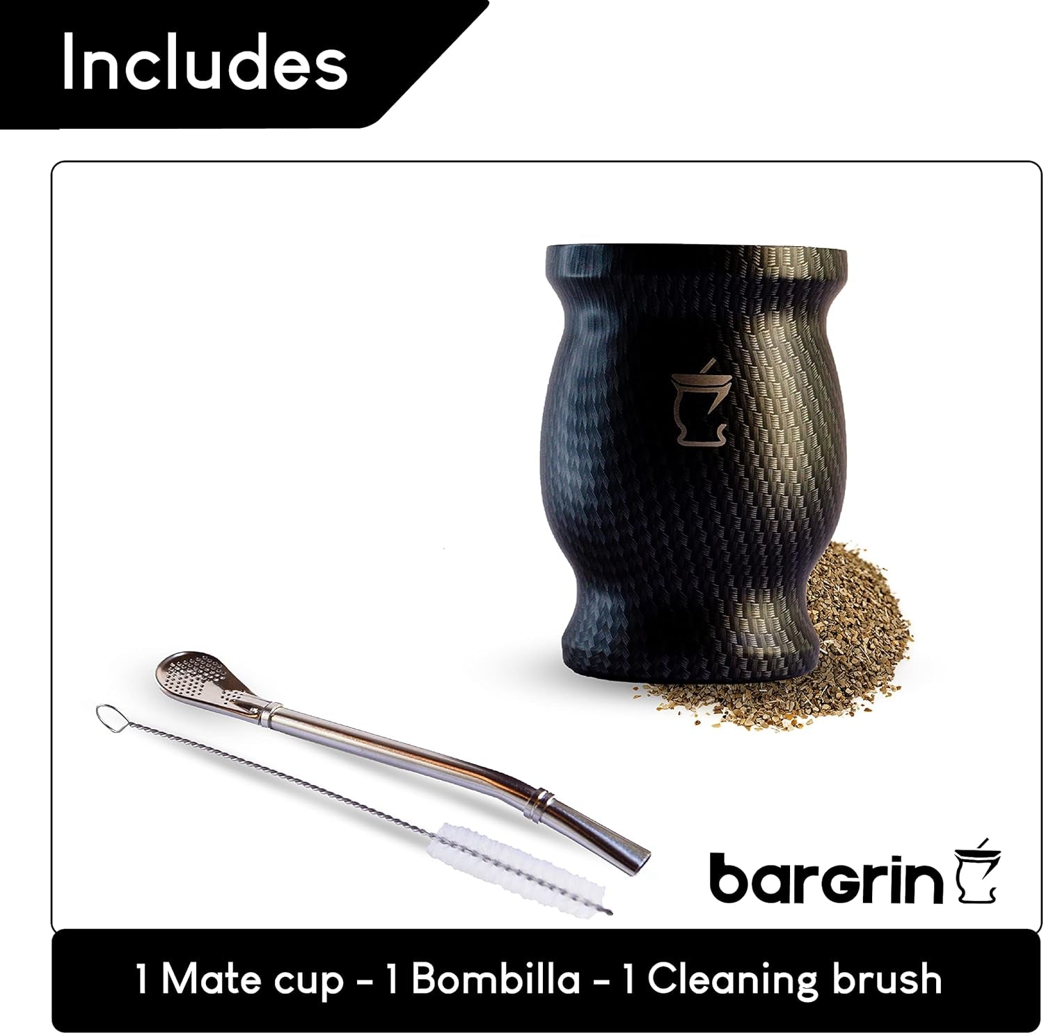 Mate-Teeset – Mate-Becher – Mate- und Bombilla-Set – Teetassen – doppelwandiges Design Mate-Becher – Yerba Mate-Becher-Set