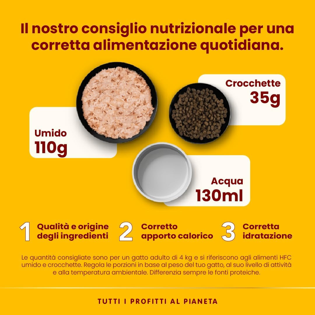 almo nature HFC Natural – Nassfutter für Katzen – mit Huhn – Menschenqualität, glutenfrei, Monoprotein – 55 g, 6er-Pack