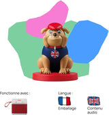 Figur mit Ton – It's Gone, Happy English – Musik, Lieder und Geräusche – Spielzeug, Lerninhalte, französische Version, Kinder für alle Altersgruppen Jucarii Bebe Naty Shop