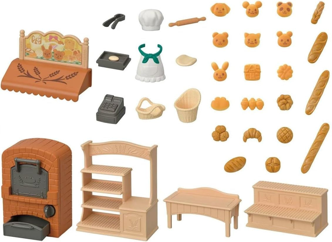 Sylvanian Families 5536 Starter House Bakery Set – Puppenhaus-Spielset Puppenhäuser Naty Shop