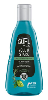 Guhl Men Full & Strong Shampoo – Haartyp: Dünn, fein, normal. Dusche und Bad Guhl 250 ml