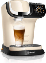 Tassimo My Way Espressomaschine mit 2 Kapseln TAS6502 mit Wasserfilter, 70+ Getränke, Getränkeanpassung, Kaffeevielfalt, einfaches Brühen, 1500 W, Schwarz