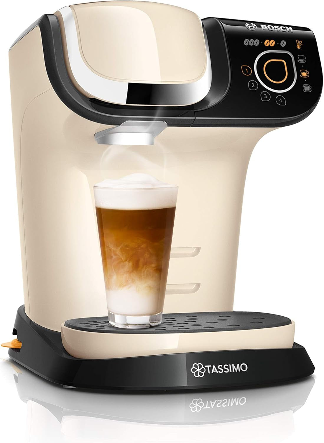 Tassimo My Way Espressomaschine mit 2 Kapseln TAS6502 mit Wasserfilter, 70+ Getränke, Getränkeanpassung, Kaffeevielfalt, einfaches Brühen, 1500 W, Schwarz