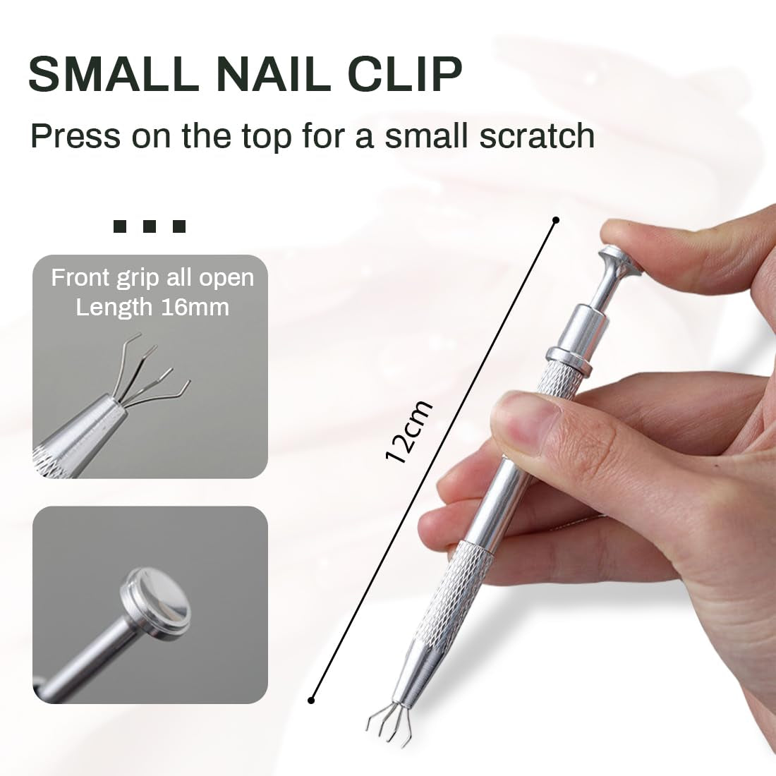 100 Stück Nail Art Schwamm mit Metallgreifer, Sponge Brush Applicator, Sponge Nagel Pinsel, Maniküre Zubehör für Nägel, um eine Varaudzen von Gradient Nail Art Patterns zu erstellen
