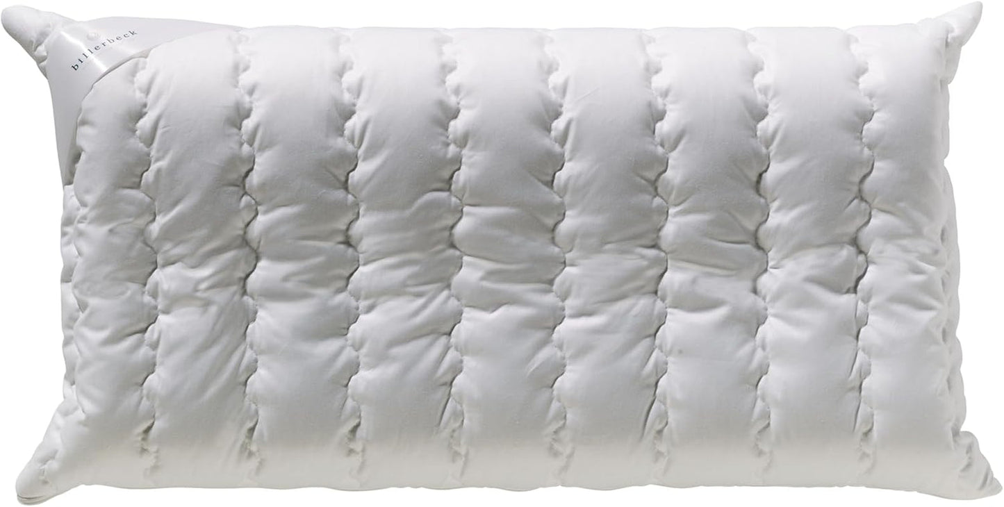 Billerbeck Kissen S20 Latex – Nackenkissen in 40 x 80 cm – Nackenstützkissen mit weichem Latexkern, weiß Naty Shop Latex-Standardkissen