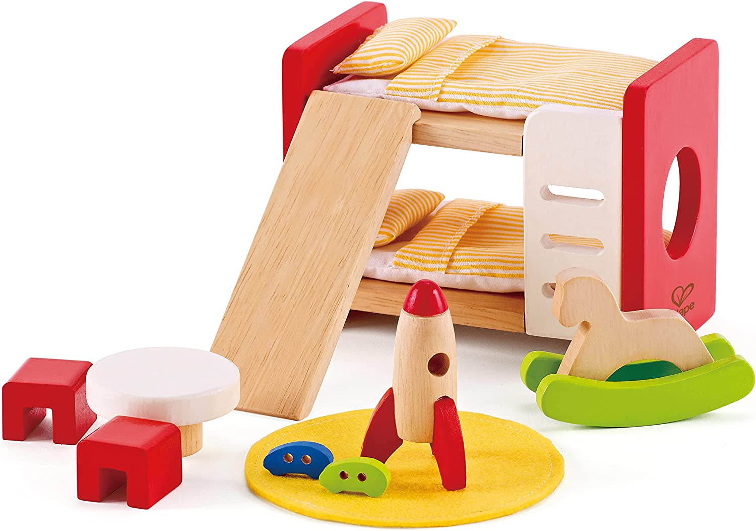 Hape E3459 – Kinderzimmer, kleine Puppenhäuser Naty Shop Kinderzimmer
