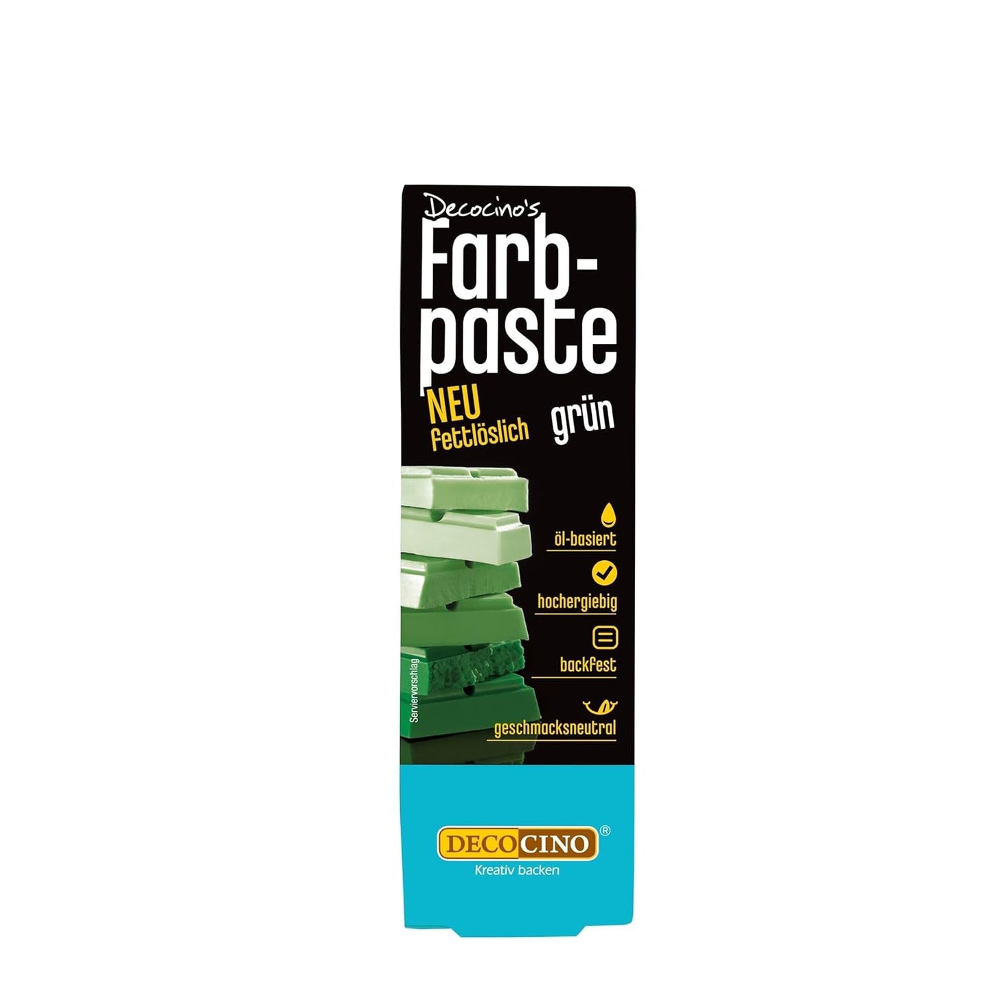 DECOCINO Gelbe fettlösliche Farbpaste – 15 g – Lebensmittelfarbe auf Ölbasis, ideal zum Färben von Schokolade, Buttercreme, Fondant oder Keksteig