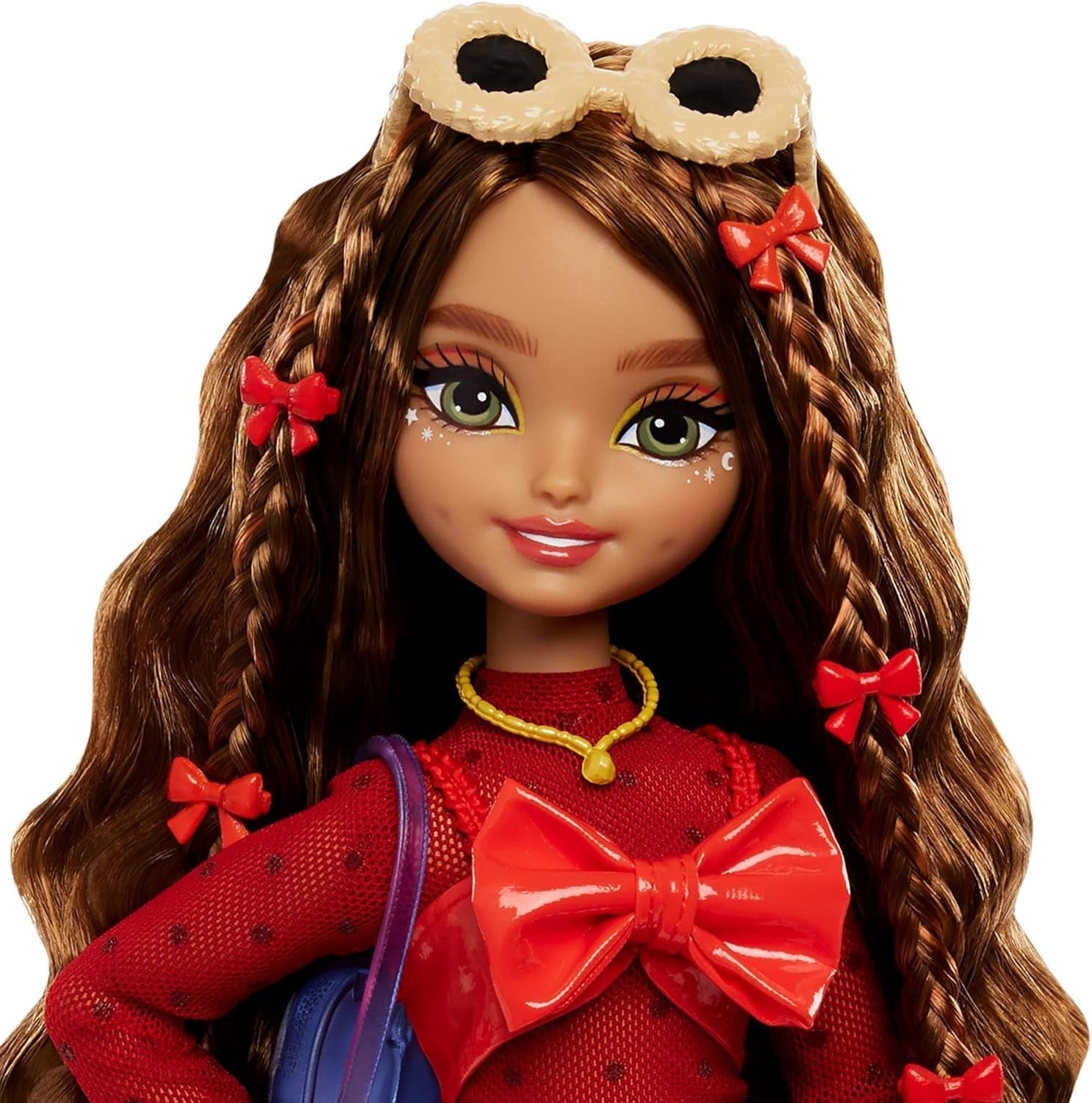 Barbie Dream Besties-Puppe und Zubehör, bewegliche Teresa-Modepuppe mit braunem Haar und Haarspangen, 10-teiliges Videospiel-Thema, HYC23 Naty Shop-Puppen