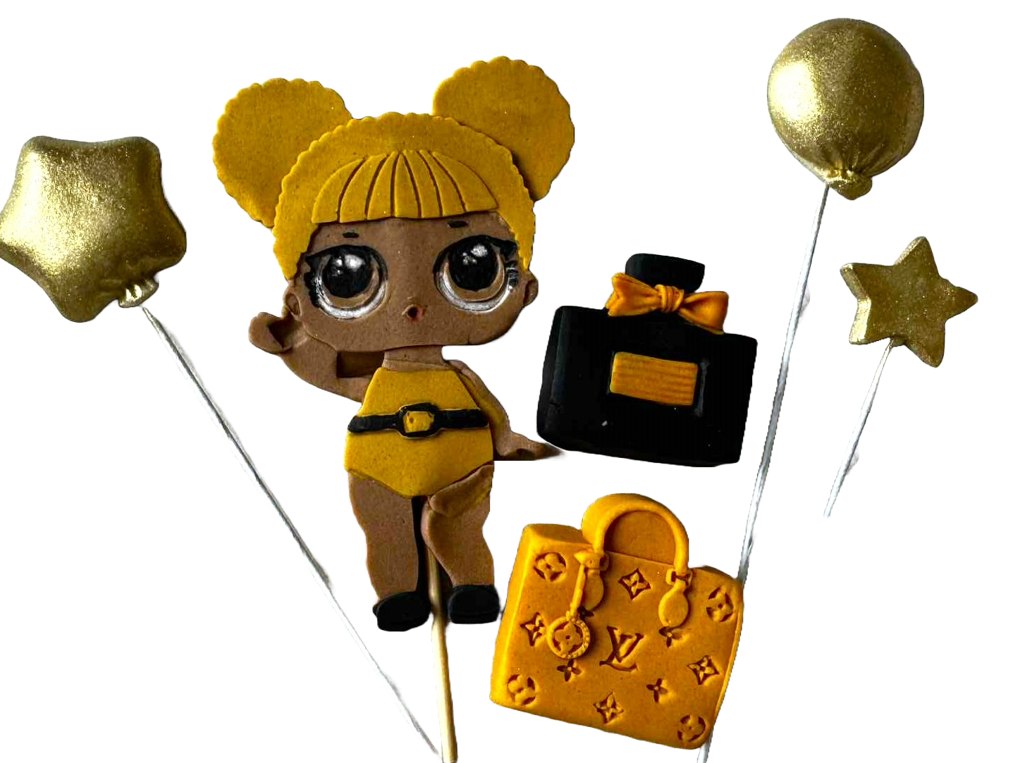 Set essbarer Dekorationen, LOL-Puppendekorationen von Sugar Paste Nati Shop