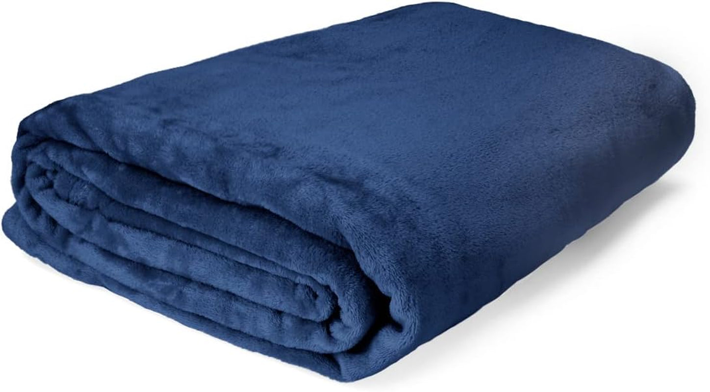 HOMLA Flauschige und warme rote Fleecedecke – für Sofa und Bett. Bequeme Decke. Sofadecke. Wohnzimmerdecke – pflegeleicht. 150 x 200 cm. Rosa Betten und Decken. Besuchen Sie den HOMLA-Store. Marineblaues Mukava-Polyester, 200 x 220 cm