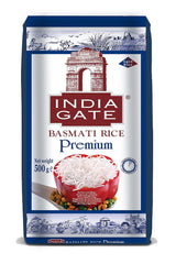 INDIA GATE Premium Basmatireis – Aromatischer, feiner Langkornreis aus Indien, feiner Langkorn (1 x 500 g)