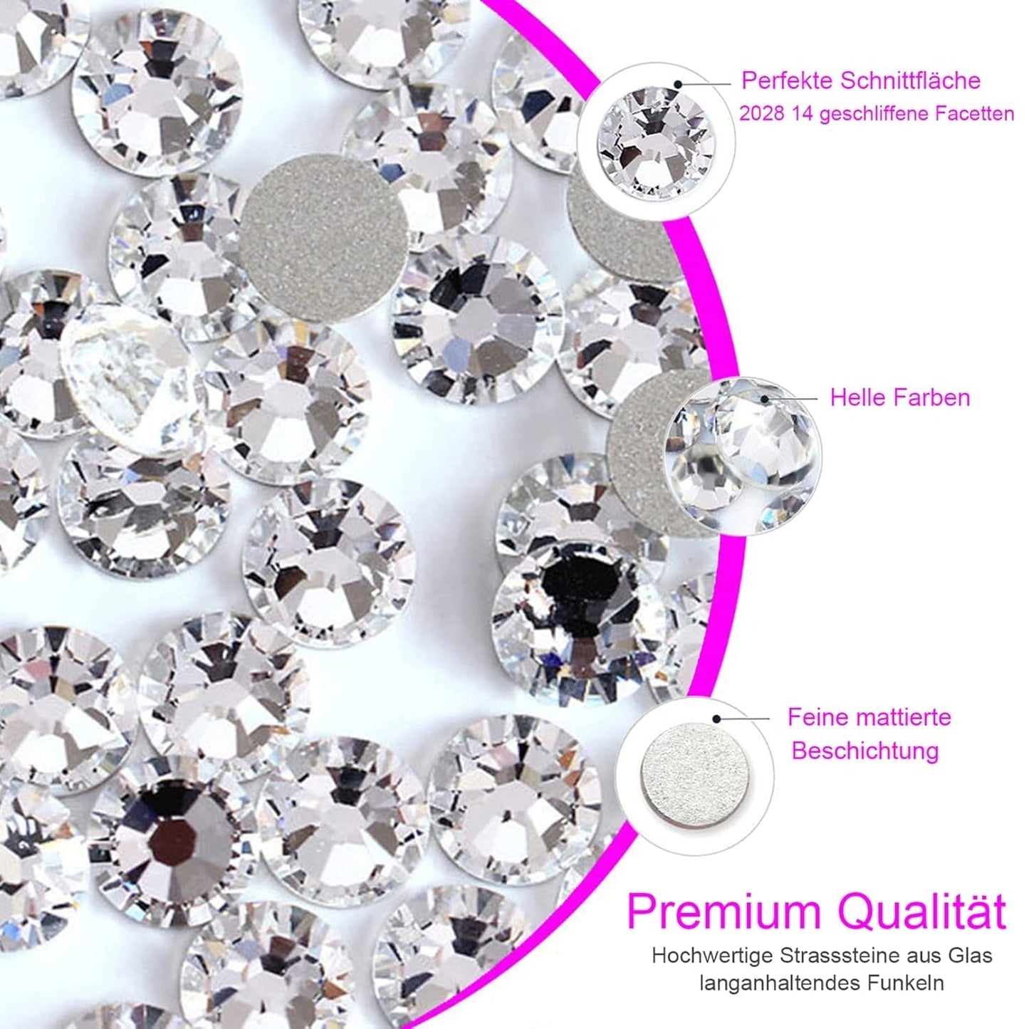 3200 Nagelsteine ​​Set FITDON Mehrförmige Glas-AB-Steine ​​und klare Diamant-Glitzer-AB-Steine ​​für Nagelkunst-Dekoration, DIY-Kits, Schmuck, Schlüsselanhänger, Nagelzubehör