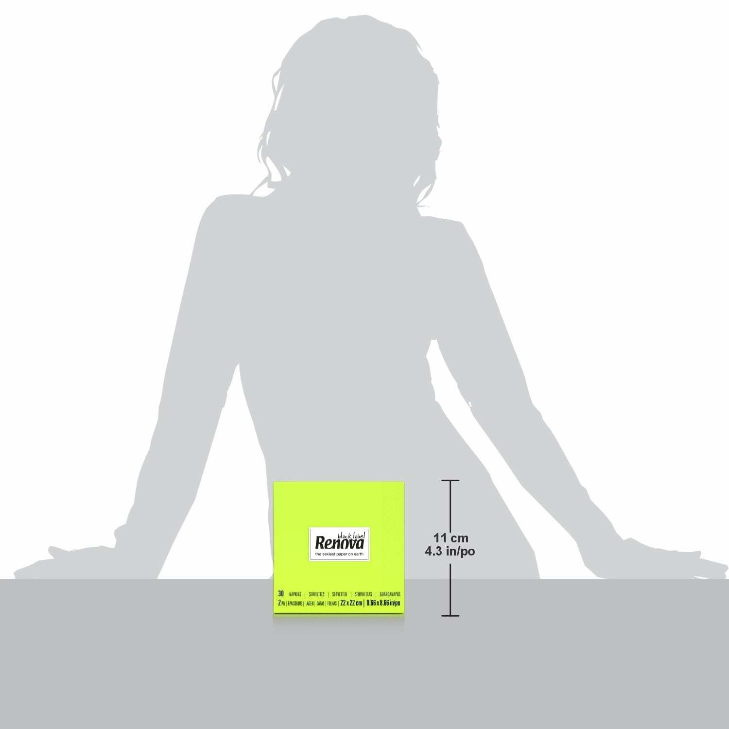 Renova Cocktail Green Papierservietten – 30 Servietten