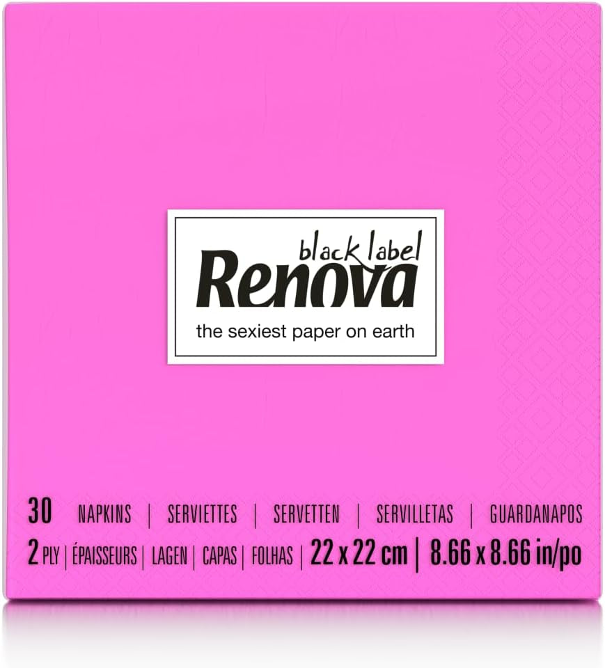 Renova Cocktailservietten, Fuchsia, 30 Servietten