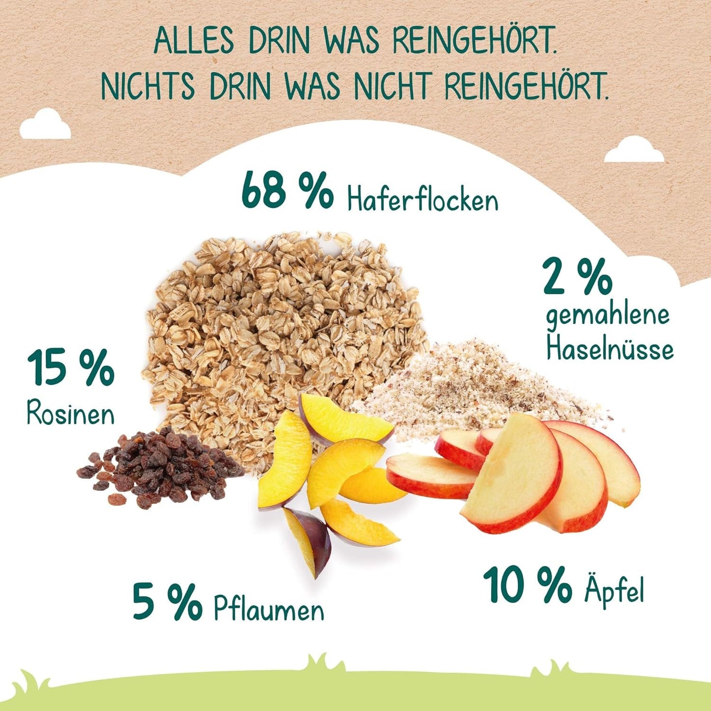 Milupa Babybrei – Hafer- und Früchtebrei, 10 Monate bis 3 Jahre Babynahrung, 1 x 400 g (2 Stück)