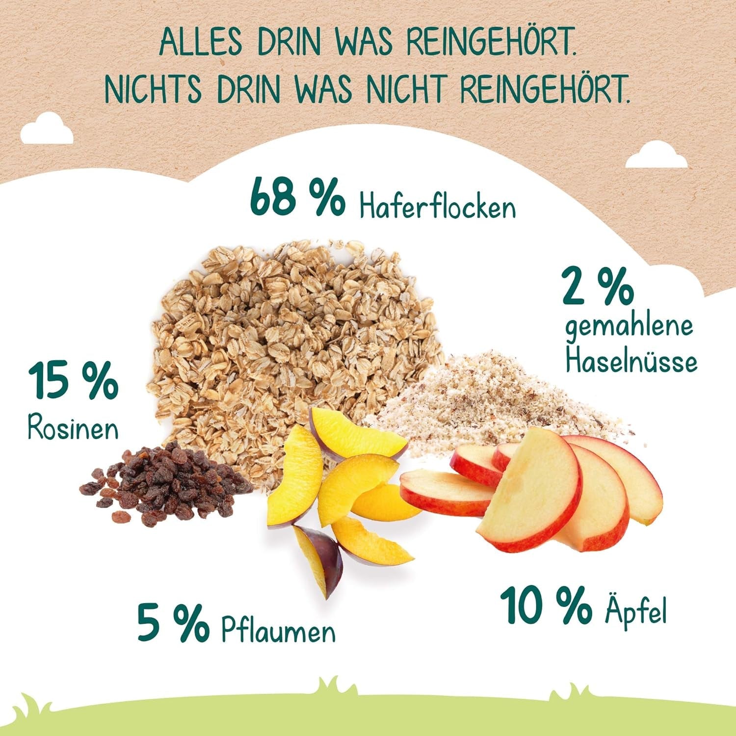 Milupa Babybrei – Hafer- und Früchtebrei, 10 Monate bis 3 Jahre Babynahrung, 1 x 400 g (2 Stück)